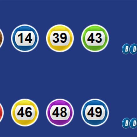 UK 49s Lunchtime results October 2019 .